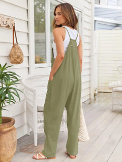 V-Neck Spaghetti Strap Jumpsuit - Florida Guy