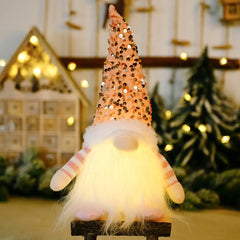 Sequin Light-Up Faceless Gnome - Florida Guy