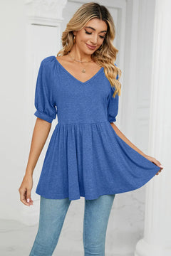 V-Neck Babydoll Top - Florida Guy