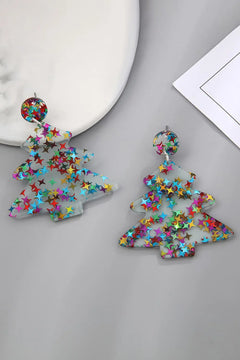 Christmas Tree Acrylic Earrings - Florida Guy