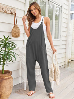 V-Neck Spaghetti Strap Jumpsuit - Florida Guy