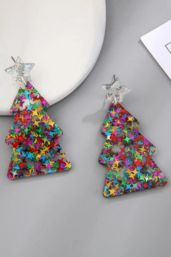 Christmas Tree Acrylic Earrings - Florida Guy