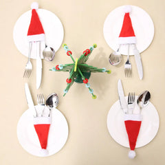 20-Piece Christmas Hat Cutlery Holders Trendsi