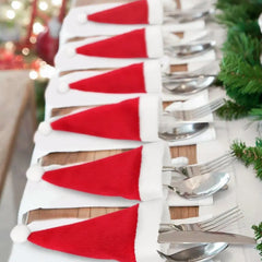 20-Piece Christmas Hat Cutlery Holders Trendsi