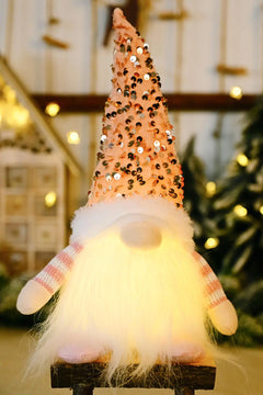 3-Pack Sequin Light-Up Christmas Gnomes Trendsi