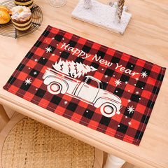 Assorted 2-Piece Plaid Placemats - Florida Guy