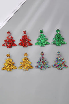 Christmas Tree Acrylic Earrings - Florida Guy