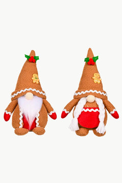 2-Pack Christmas Gingerbread Gnomes Trendsi