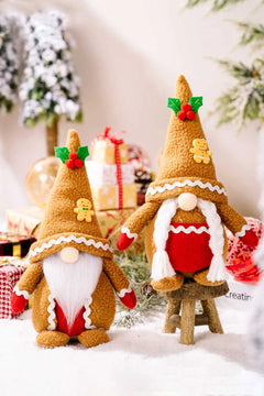 2-Pack Christmas Gingerbread Gnomes Trendsi