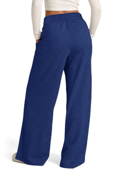 Drawstring Elastic Waist Wide Leg Pants - Florida Guy