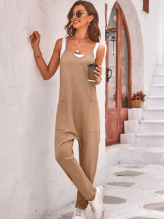 Lovelet Spaghetti Strap Jumpsuit with Pockets - Florida Guy