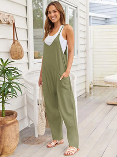 V-Neck Spaghetti Strap Jumpsuit - Florida Guy