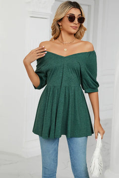 V-Neck Babydoll Top - Florida Guy