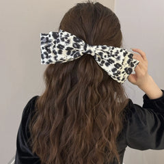 2 Piece Leopard Bow Hair Clip Trendsi