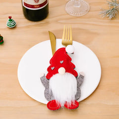 3-Piece Faceless Gnome Cutlery Holders Trendsi