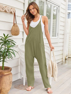 V-Neck Spaghetti Strap Jumpsuit - Florida Guy