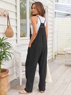 V-Neck Spaghetti Strap Jumpsuit - Florida Guy