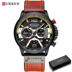 Military Leather Chronograph Wristwatch Zendrop