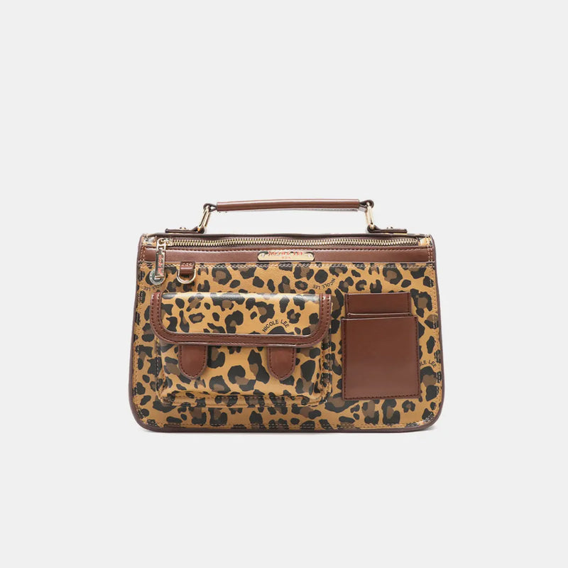 Nicole Lee USA Leopard Top Handle Handbag - Florida Guy