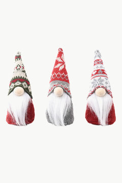 3-Pack Christmas Snowflake Hat Faceless Gnomes Trendsi