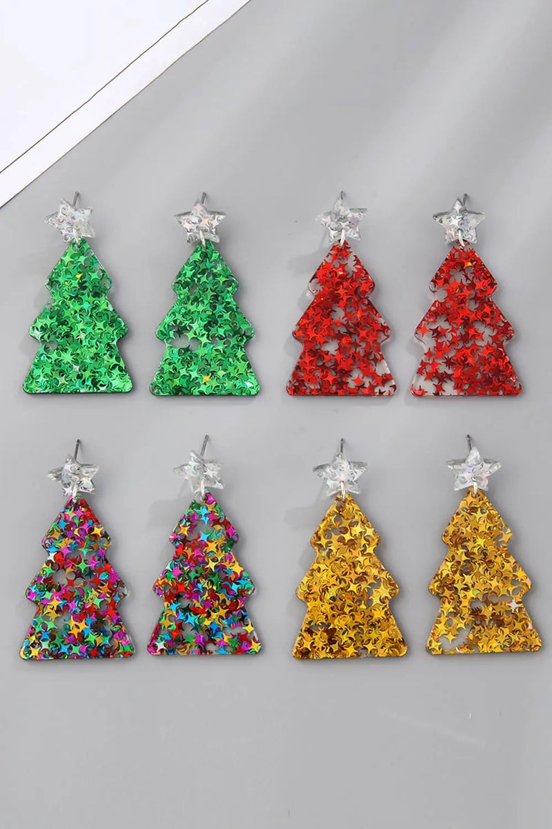 Christmas Tree Acrylic Earrings - Florida Guy