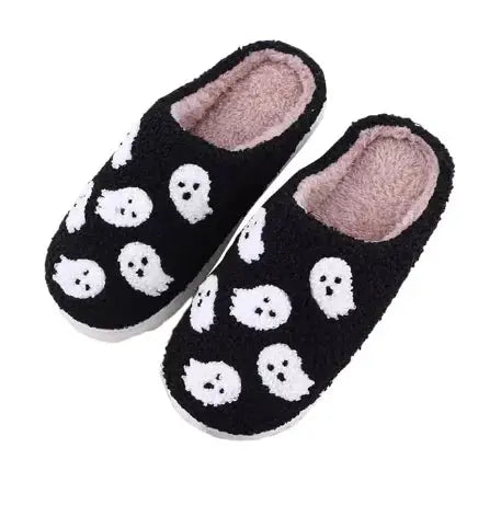 Halloween Ghost Plush Slippers - Florida Guy