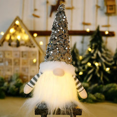 Sequin Light-Up Faceless Gnome - Florida Guy