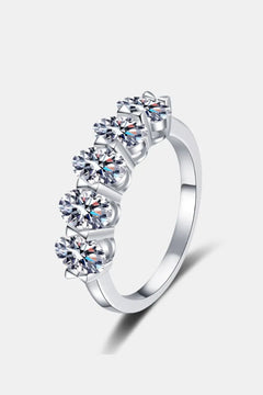 2.5 Carat Moissanite 925 Sterling Silver Ring Trendsi