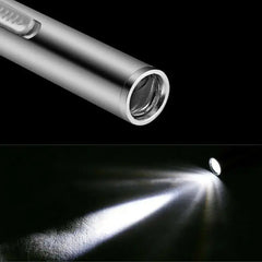 5" LED USB Rechargeable Mini Tactical Flashlight Stainless Steel Torch Pen Light Florida Guy