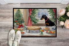 Doberman Pinscher Christmas Cookies Doormat Florida Guy