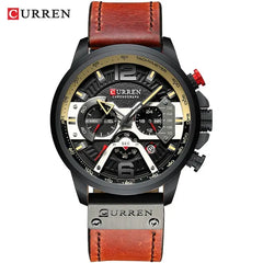 Military Leather Chronograph Wristwatch Zendrop