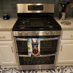 Doberman Pinscher Luau Kitchen Towel Florida Guy