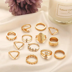 13 Piece Medallion Ring Set Zendrop