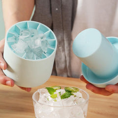 Silicone Cylinder Portable Ice Maker Bucket Zendrop