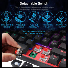 Mini Mechanical Gaming Wired Keyboard Zendrop