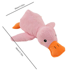 Dog Calming Duck Sound Toys Pet Plush Toy with Quacking Sound Calming Duck Dog Toy Dog Stuffed Animals Chew Toy for Dogs