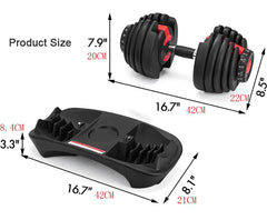 Hot selling adjustable dumbbell set 24kg 40kg weightlifting dumbbells