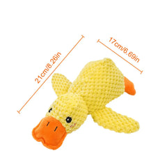 Dog Calming Duck Sound Toys Pet Plush Toy with Quacking Sound Calming Duck Dog Toy Dog Stuffed Animals Chew Toy for Dogs