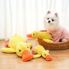 Dog Calming Duck Sound Toys Pet Plush Toy with Quacking Sound Calming Duck Dog Toy Dog Stuffed Animals Chew Toy for Dogs