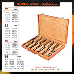 VEVOR 12PCS Wood Carving Hand Chisel Set Lathe Knife DIY Wood Turning Woodworking Professional Gouges Woodcraft Carpentry Tools - Florida Guy