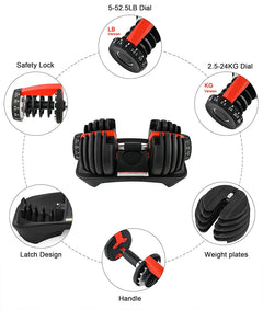 Hot selling adjustable dumbbell set 24kg 40kg weightlifting dumbbells