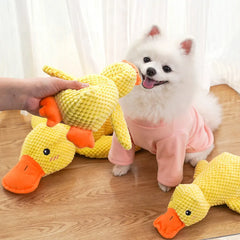 Dog Calming Duck Sound Toys Pet Plush Toy with Quacking Sound Calming Duck Dog Toy Dog Stuffed Animals Chew Toy for Dogs