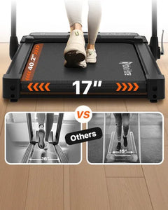 3 in 1 Folding Treadmill Walking Pad 2.5 HP Compact Portable Under Desk Running Walking Machine - Florida Guy