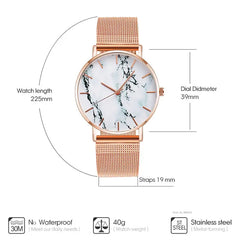 Fashion Rose Gold Mesh Band Zendrop