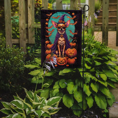 Chihuahua Witchy Halloween Garden Flag Florida Guy