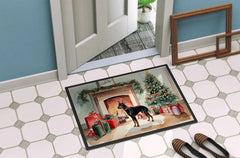 Doberman Pinscher Cozy Christmas Doormat Florida Guy