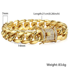 Miami Gold Curb Cuban Bracelet Zendrop