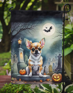 Chihuahua Spooky Halloween Garden Flag Florida Guy