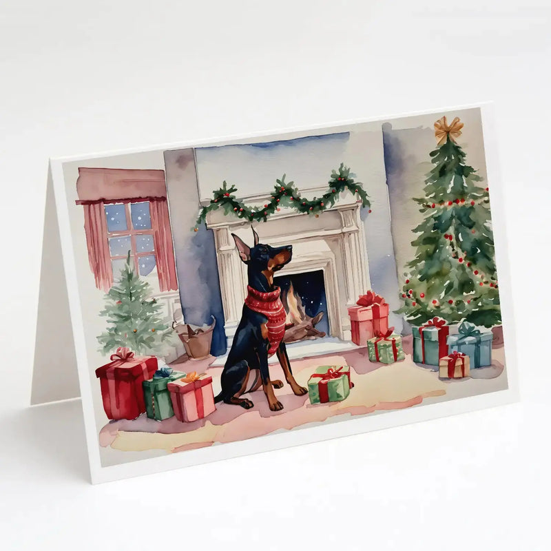 Doberman Pinscher Christmas Greeting Cards Pack of 8 Florida Guy