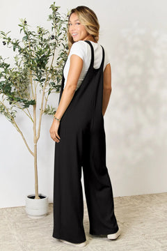 Double Take Full Size Wide Strap Overall with Pockets - Florida Guy